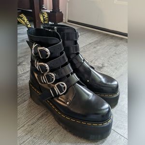 Doc Martens Jadon Max Hardware Leather Platform Boots